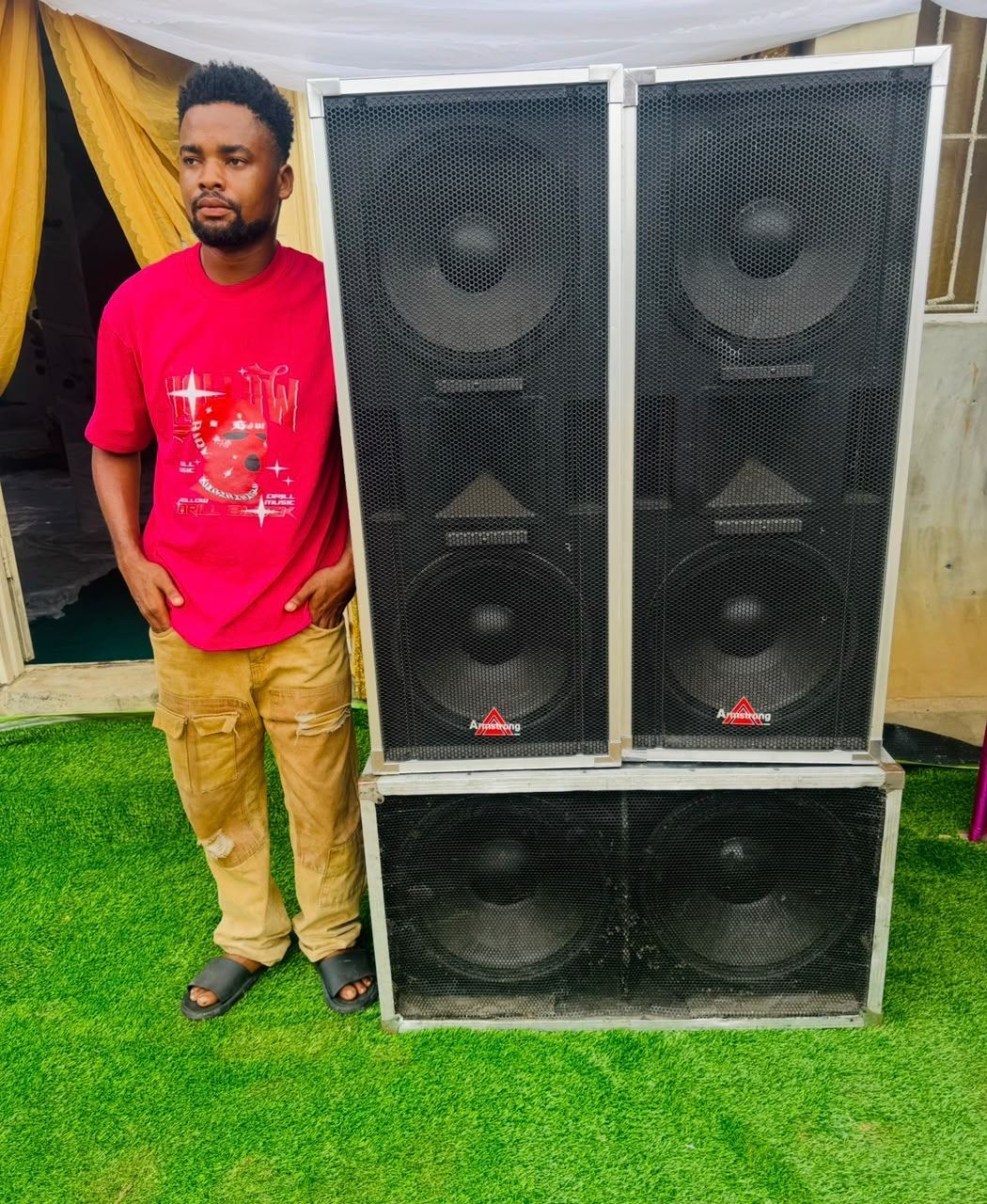 FUNTREND sound equipment set up outdoors